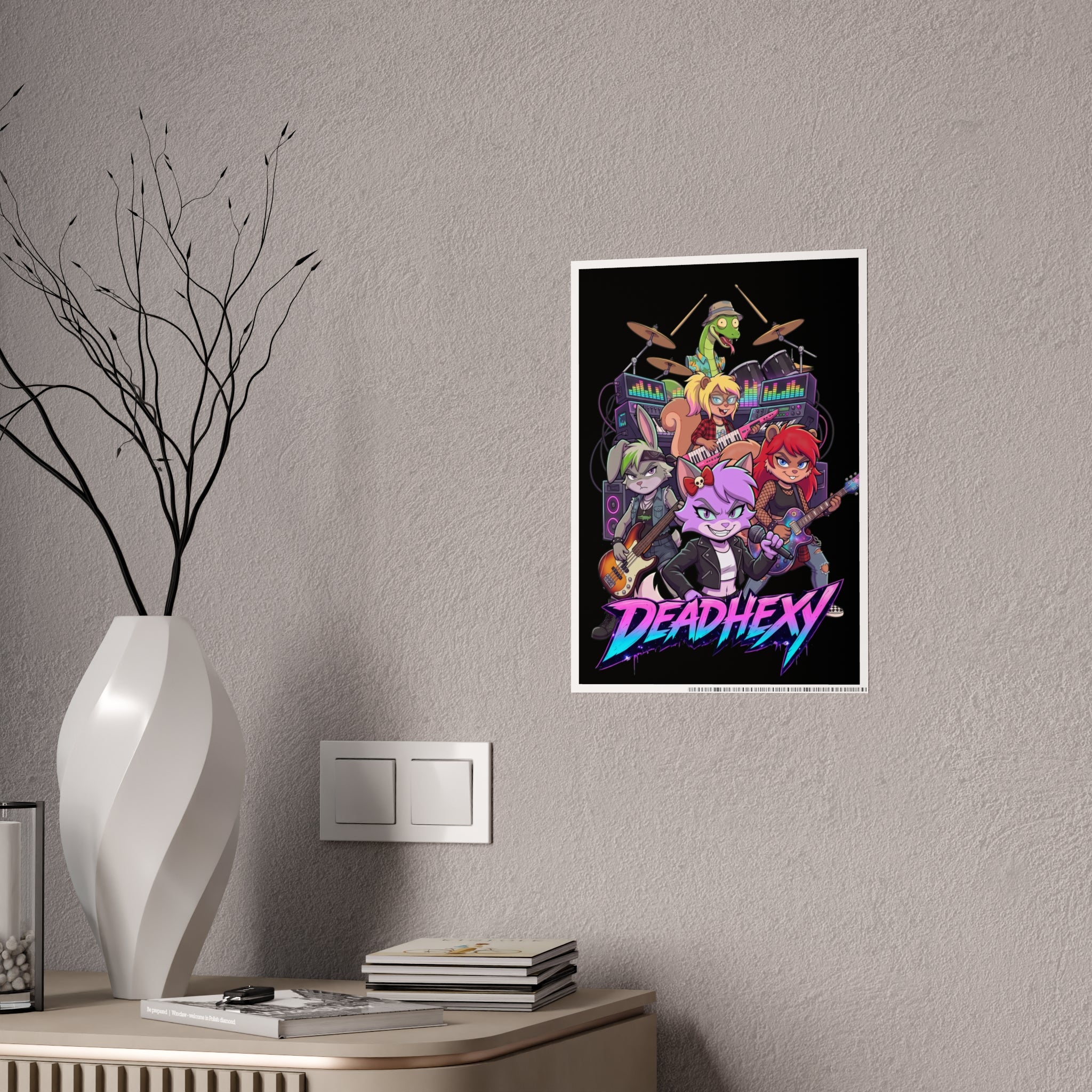 DEADHEXY Band Poster — Glossy Rock Band Wall Art