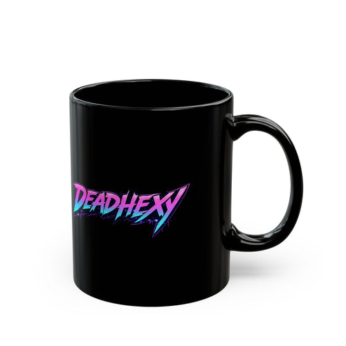 Boy, You Got Cooties Black Coffee Mug — Cute Gothic Spider Heart 11oz/15oz