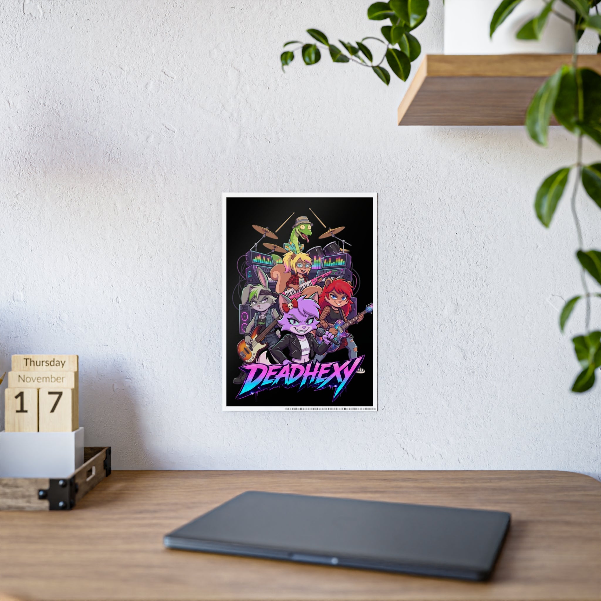 DEADHEXY Band Poster — Glossy Rock Band Wall Art